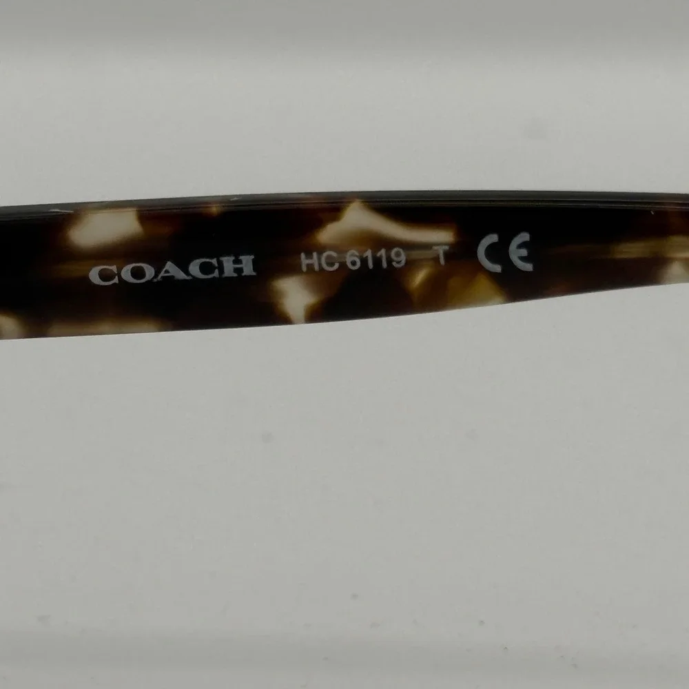 Coach‎ HC6119 5578 Eyeglasses Womens 53mm Gray Tortoise Rectangular  Frames